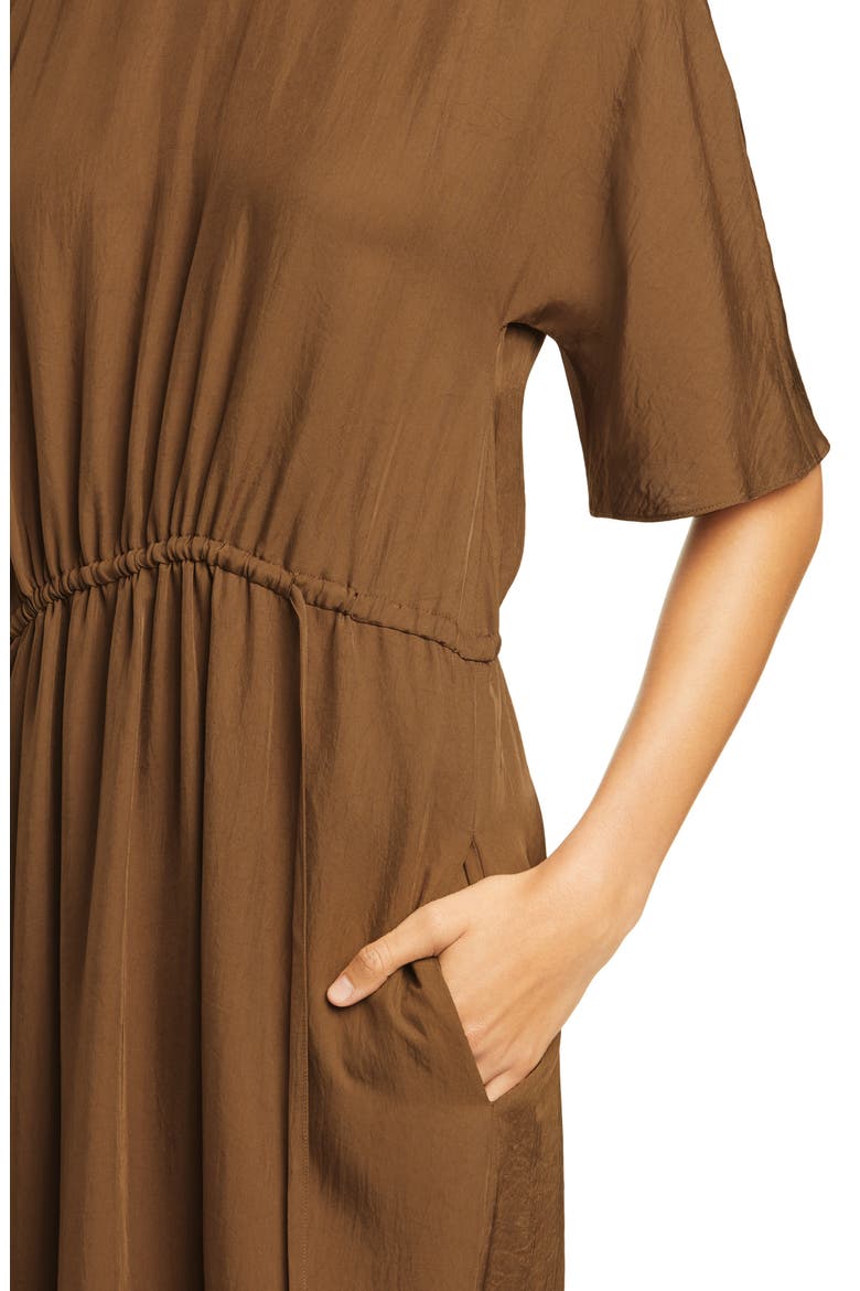 Short Sleeve T-Shirt Dress, Alternate, color, PALO SANTO
