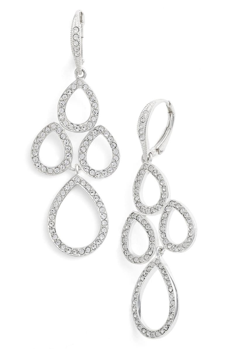 Judith Jack Crystal Chandelier Earrings, Main, color,