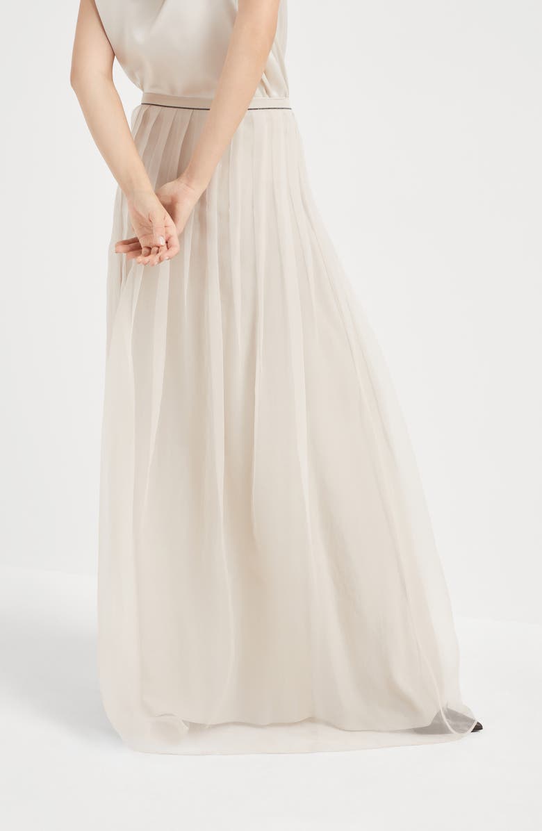 Brunello Cucinelli Pleated Maxi Skirt, Alternate, color, 