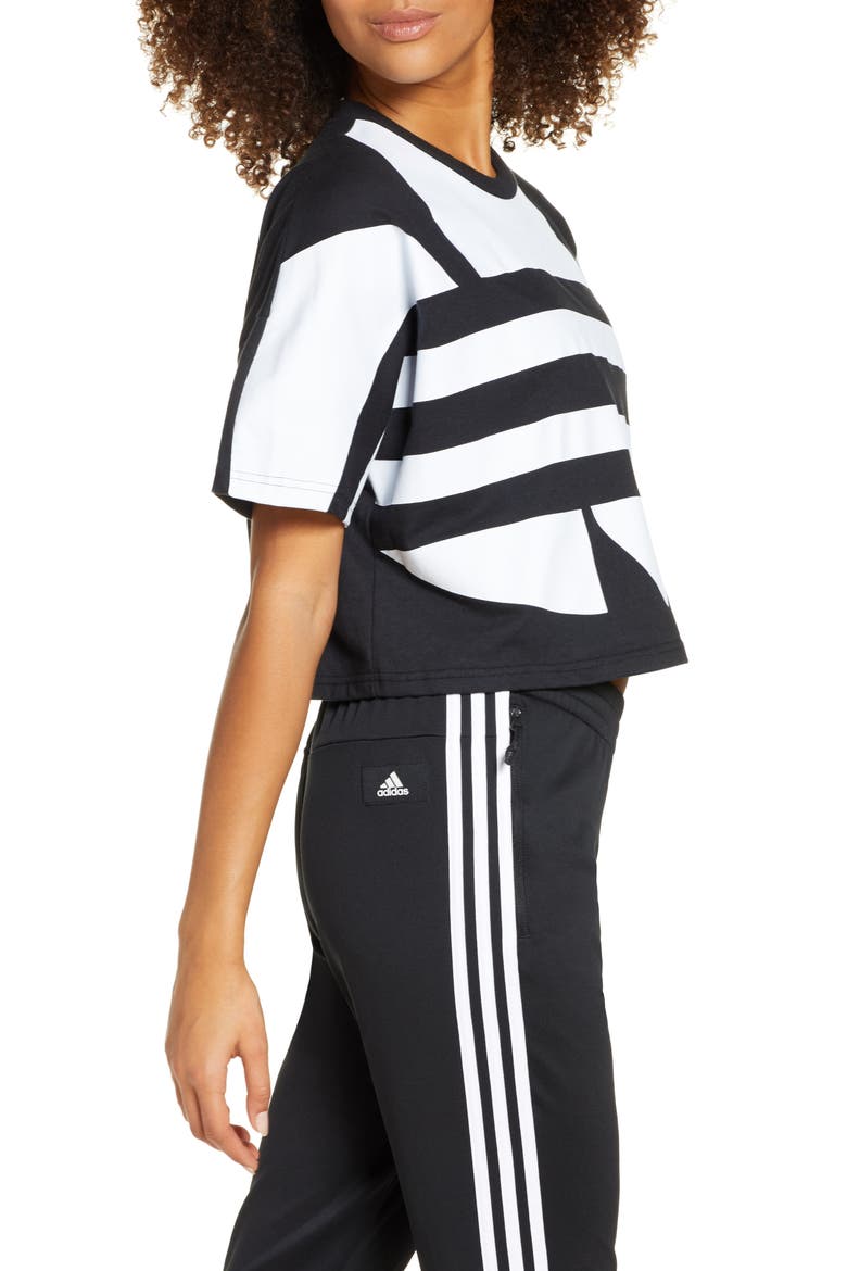 Large Logo Tee, Alternate, color, BLACK/ WHITE