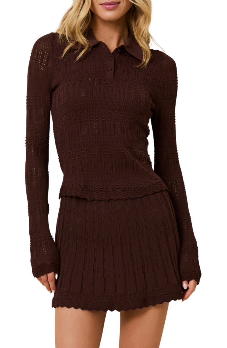 Solid & Striped The Debra Knit Sweater, Main, color, Truffle