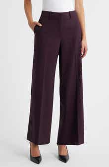 Theory Stretch Wool Wide Leg Pants
