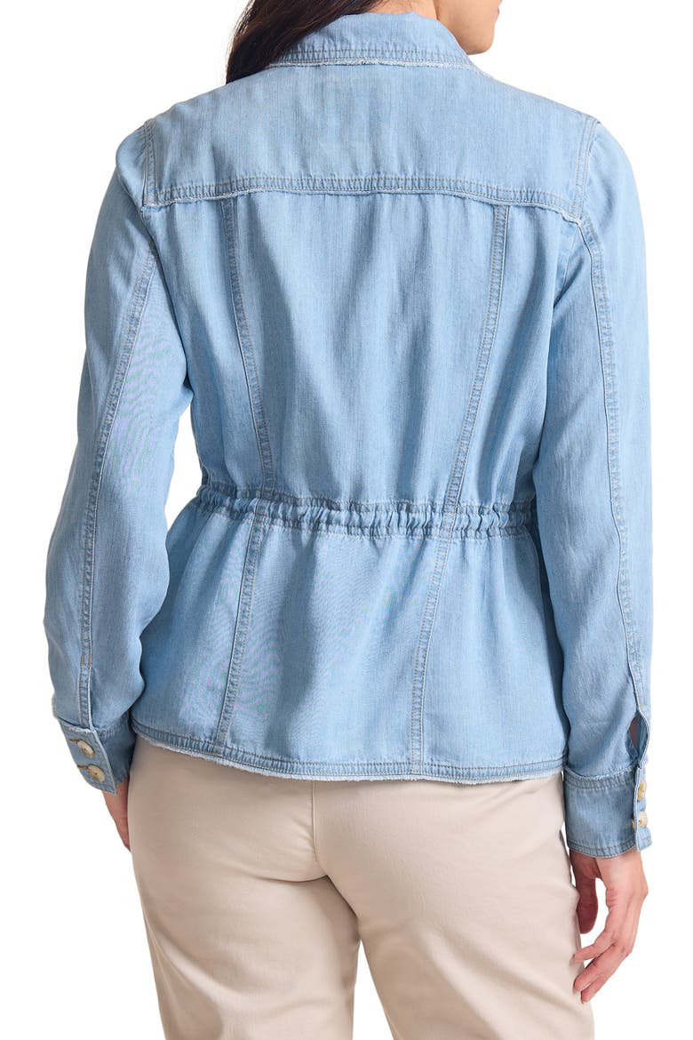 Chambray Utility Jacket, Alternate, color, LIGHT INDIGO WASH