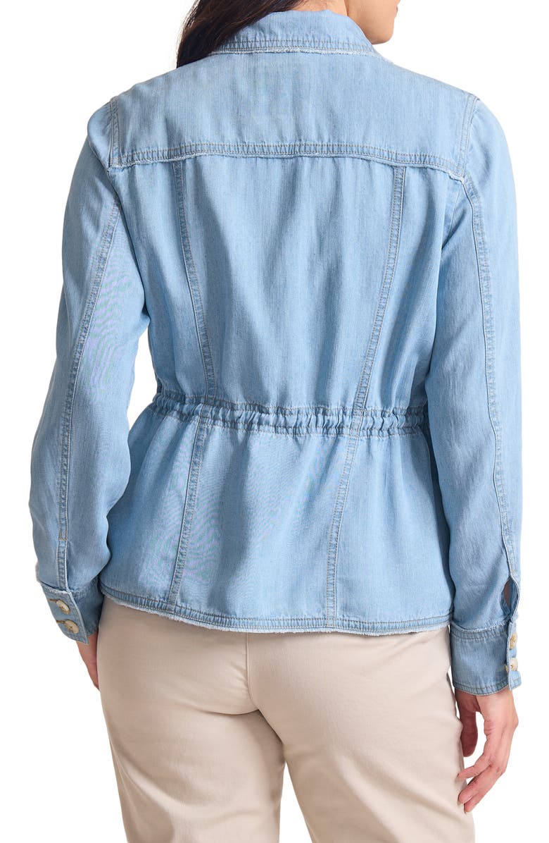 Tommy Bahama Chambray Utility Jacket, Alternate, color, Light Indigo Wash