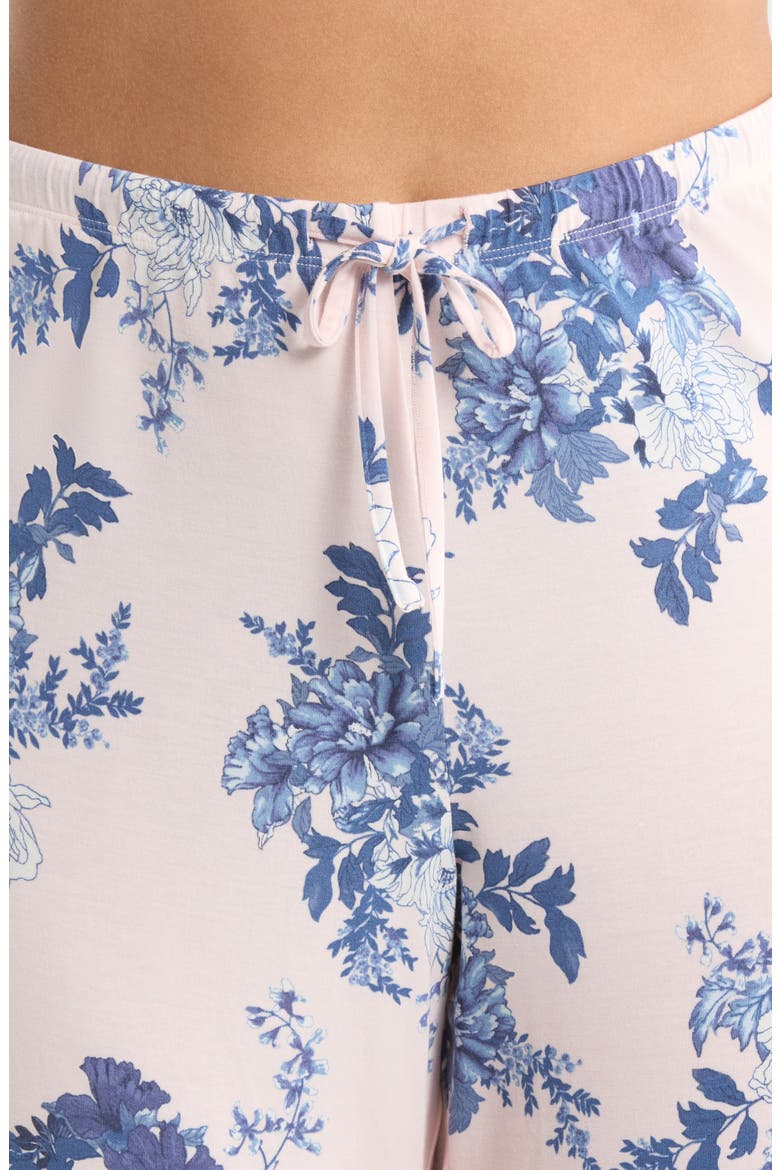 Moonlight Eco Knit Pajamas, Alternate, color, PINK- BLUE PRIMAVERA FLORAL