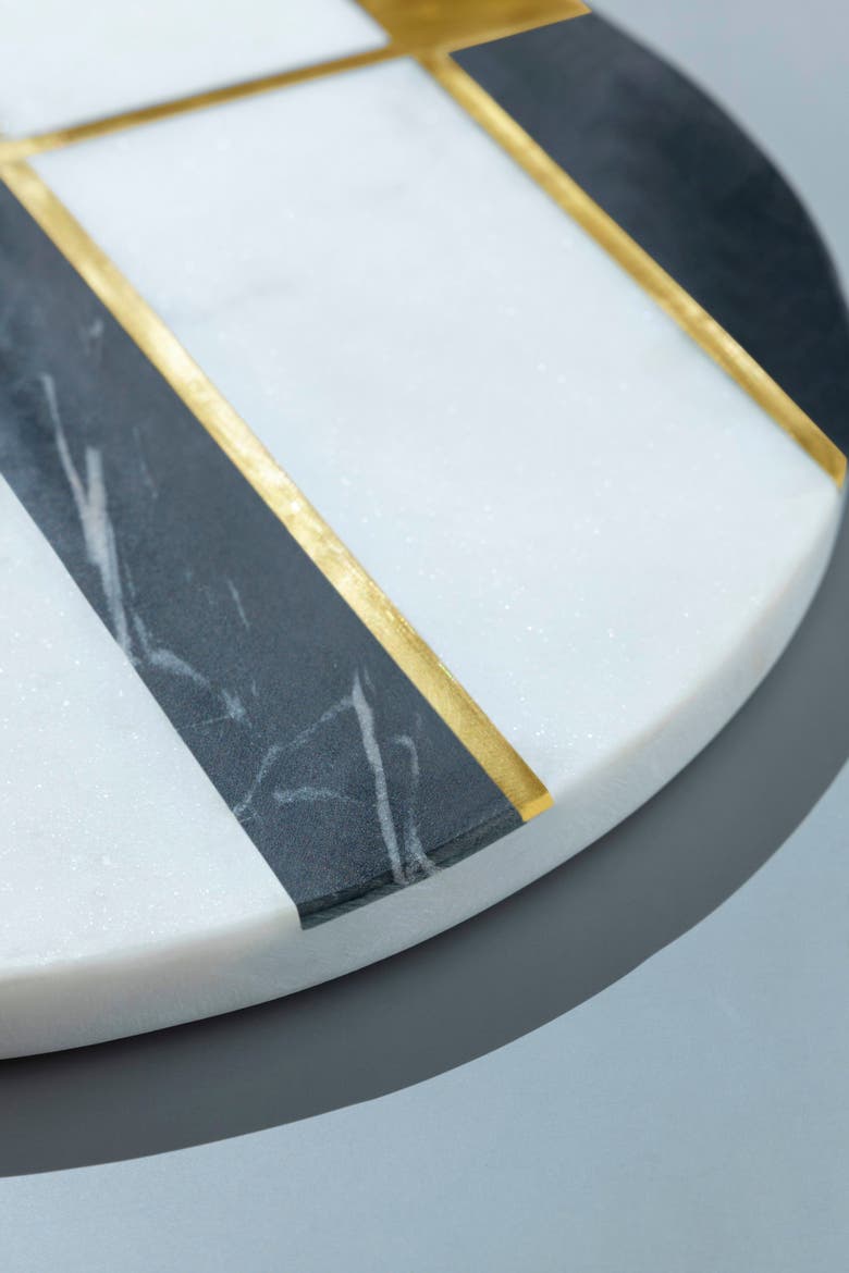 Campania Marble Cheese Board, Alternate, color, White
