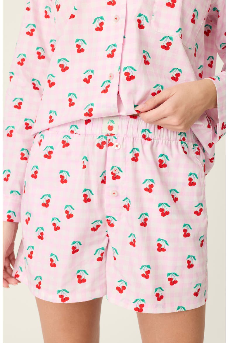 After Party Short Pajamas, Alternate, color, POWDER PINK
