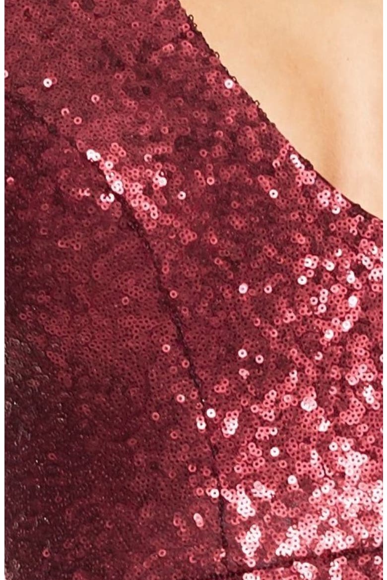 Allesandra Sequin Dress, Alternate, color, BERRY