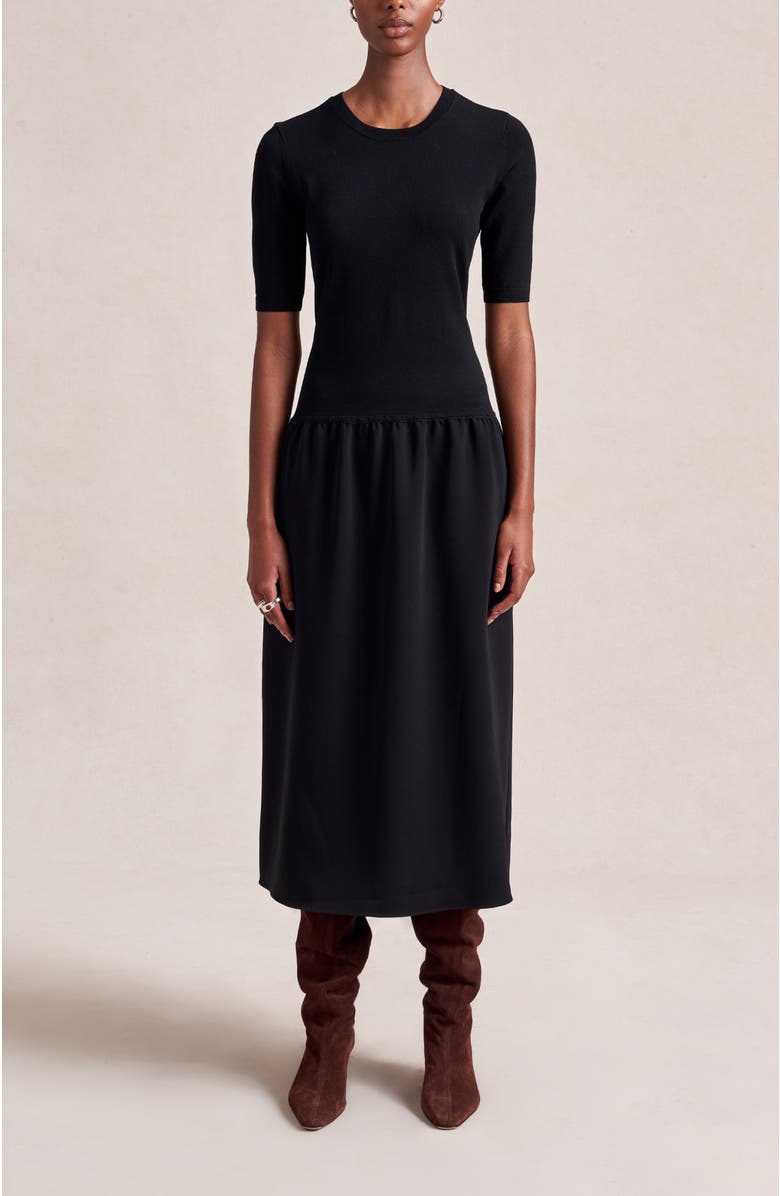 La Ligne Sloane Dress, Main, color, Black