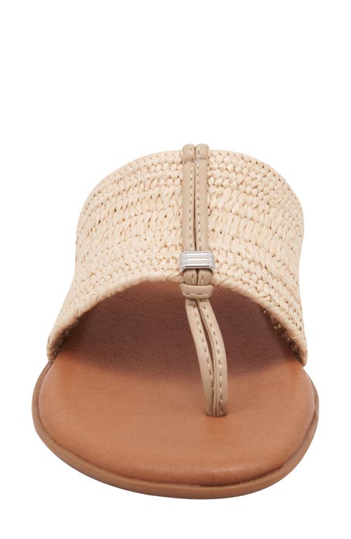 Andre Assous André Assous Nice Featherweight Woven Flip Flop In Beige
