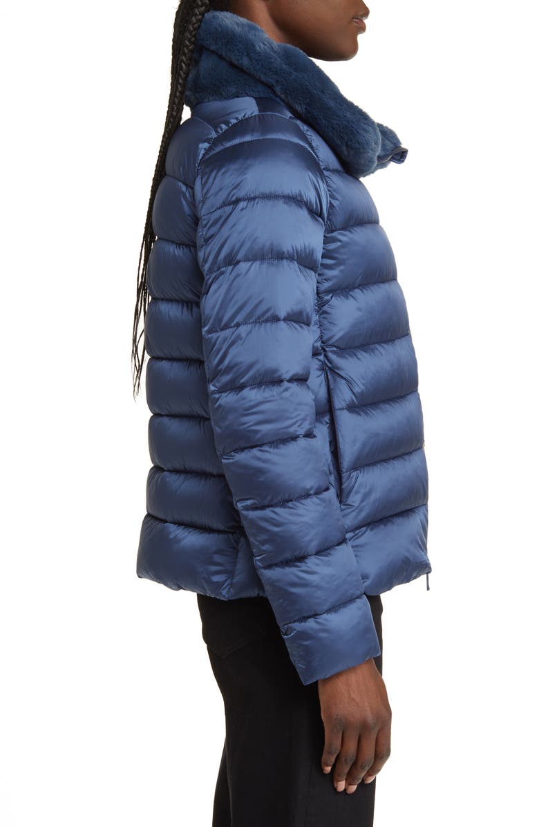 Save The Duck Mei Faux Fur Collar Puffer Jacket, Alternate, color,