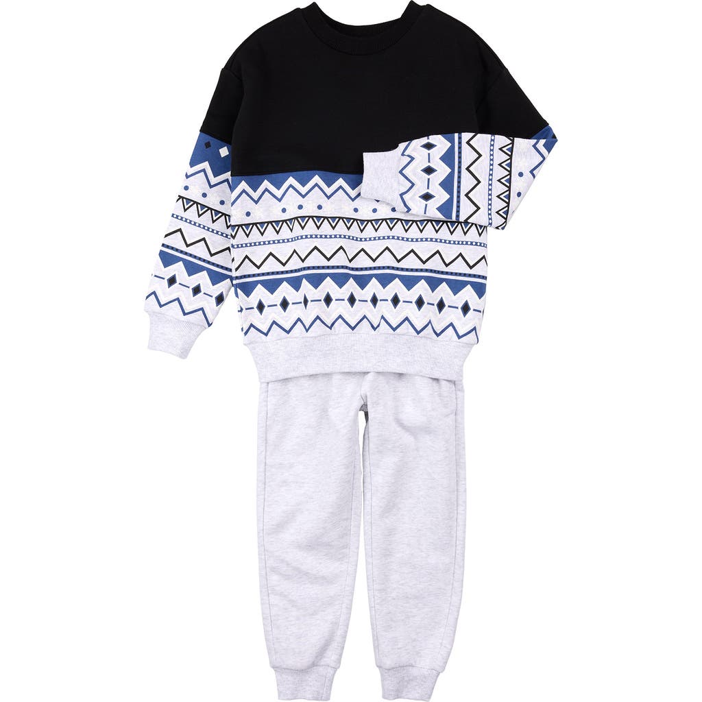 Miles The Label Sweatshirt & Jogger Set In Gray