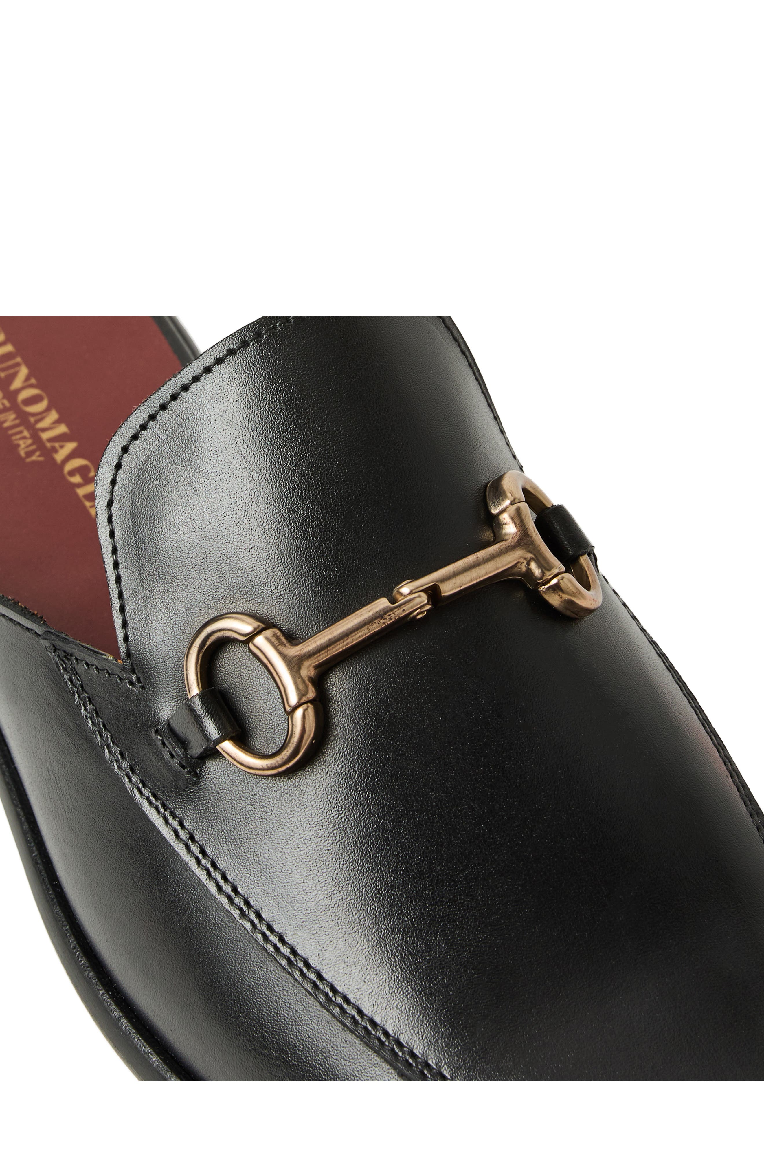 Bruno Magli Miami Bit Loafer, Alternate, color, Black Leather