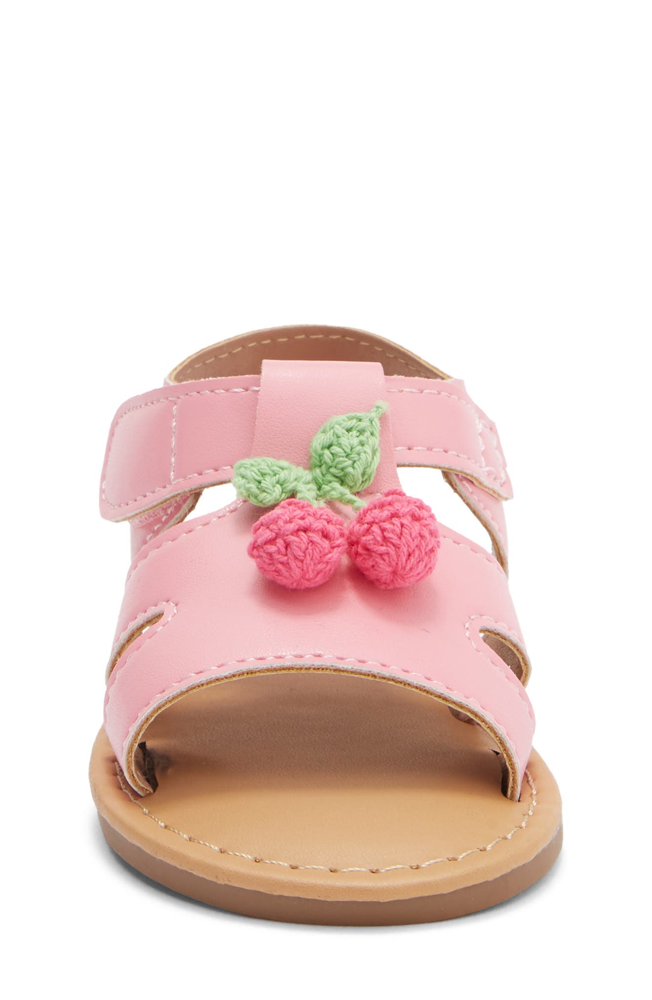 bebe Cherry Accent Sandal, Alternate, color, 
