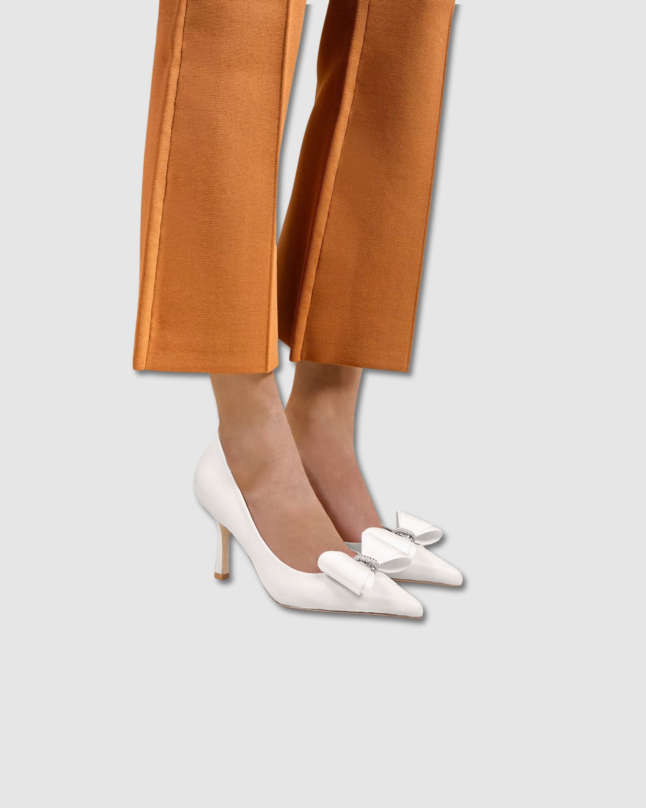 Iris Leather Pumps, Alternate, color, WHITE