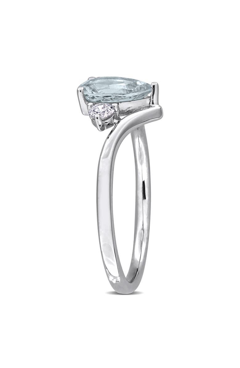 Julianna B. Aquamarine & Diamond Engagement Ring 14k, Alternate, color, Aquamarine
