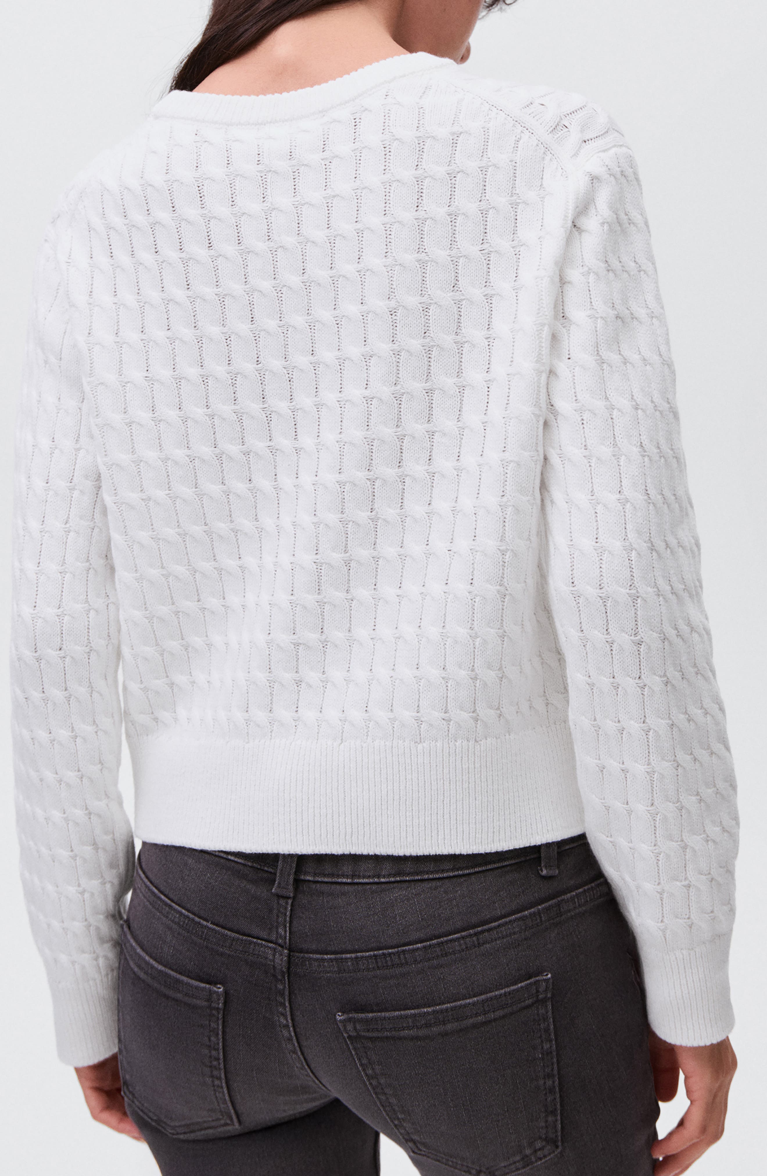 Cable Cotton Blend Sweater - image 4