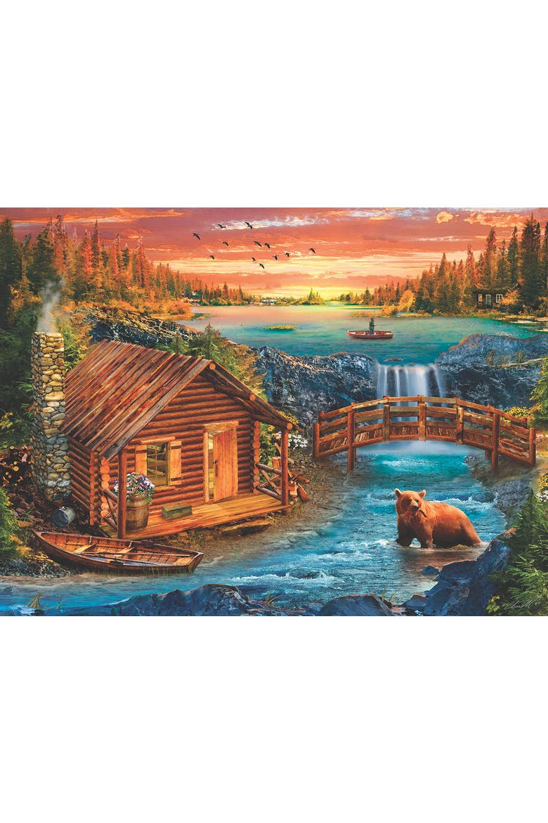 Fall Mountain Cabin 1000 piece Jigsaw Puzzle for Adults, Alternate, color, Multicolor