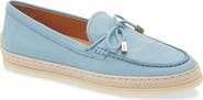 Tod's Raffia Trim Boat Shoe