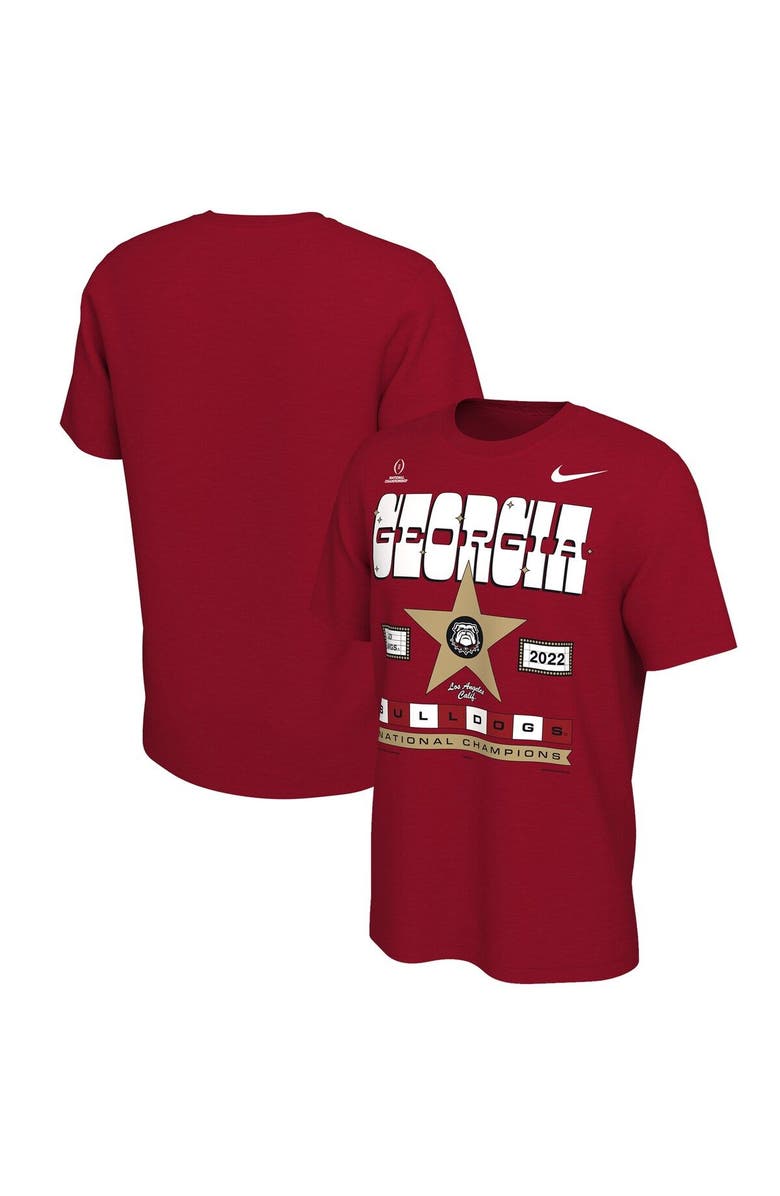 Nike Men's Nike Red Georgia Bulldogs College Football Playoff 2022 National Champions Celebration T-Shirt, Main, color, 