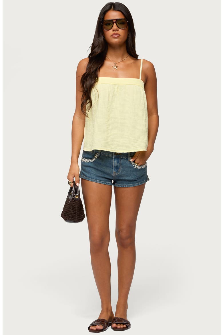 Sapphire Cotton Gauze Camisole, Alternate, color, YELLOW