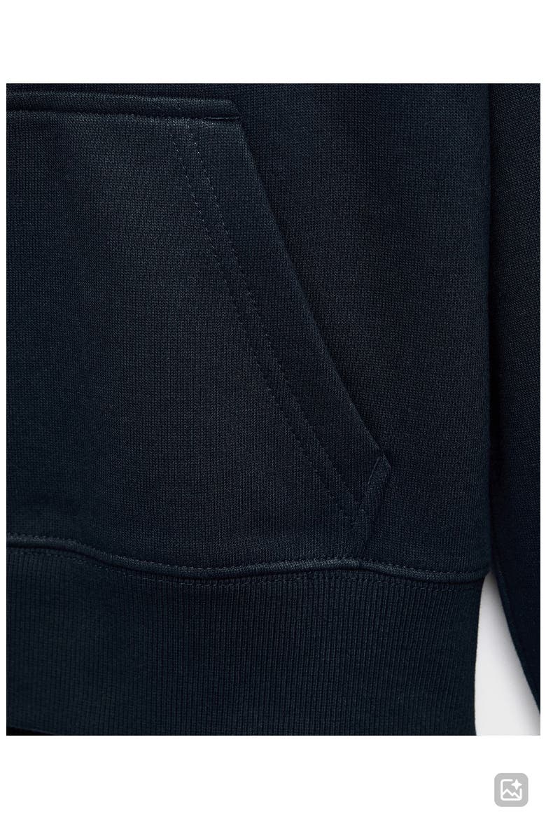 Shrunken Zip Hoodie, Alternate, color, NAVY