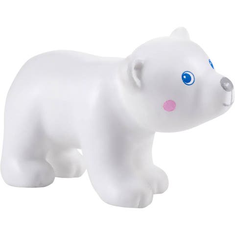 Little Friends Polar Bear Cub - 1.75" Chunky Plastic Zoo Animal Toy Figure