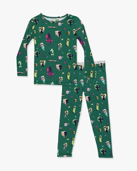 Kids' Minecraft Midnight Mobs Set of 2 Piece Pajamas