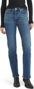 rag & bone Harlow Mid Rise Straight Leg Jeans