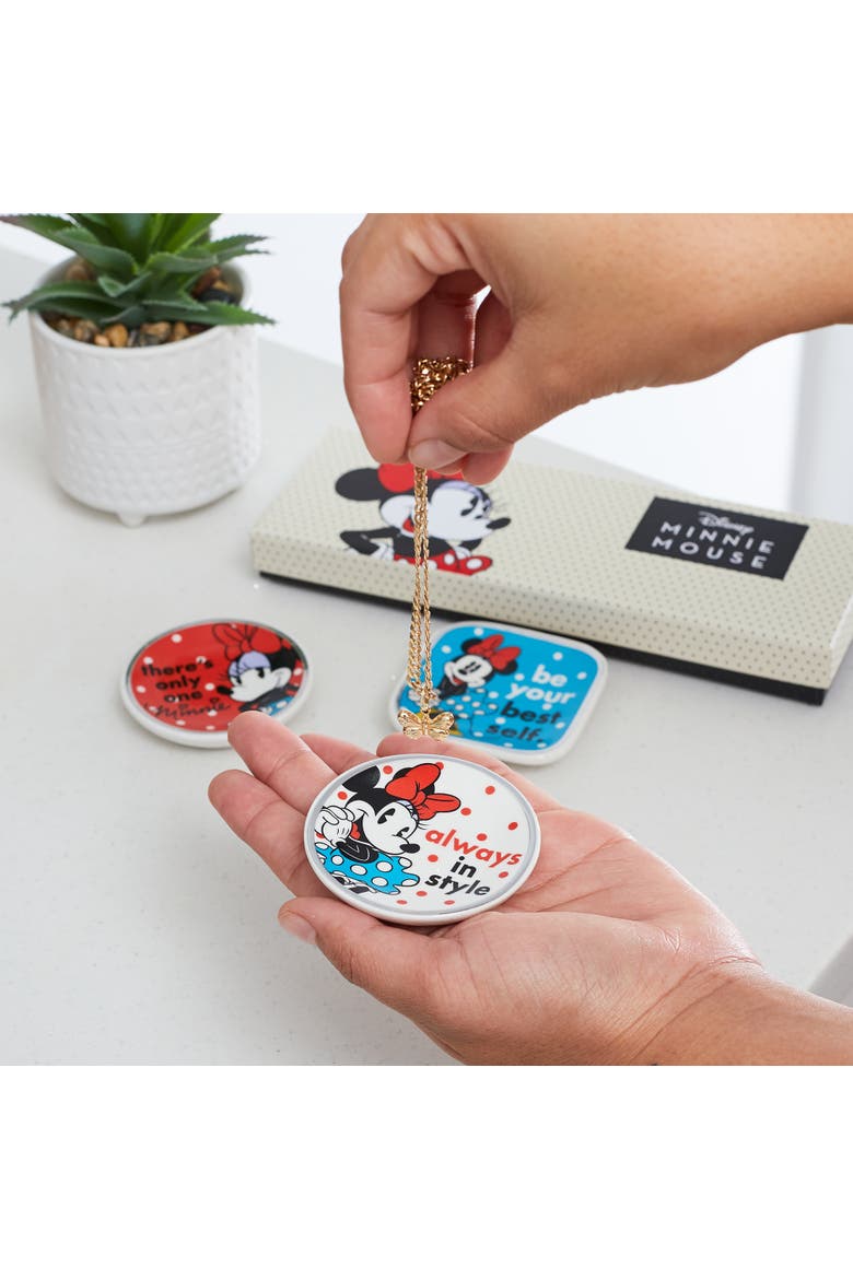 Minnie Mouse Mini Trinket Tray Gift Set, 3 Piece, Alternate, color, Multi