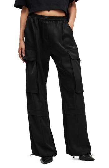 Allsaints Barbara Cargo Pants In Black