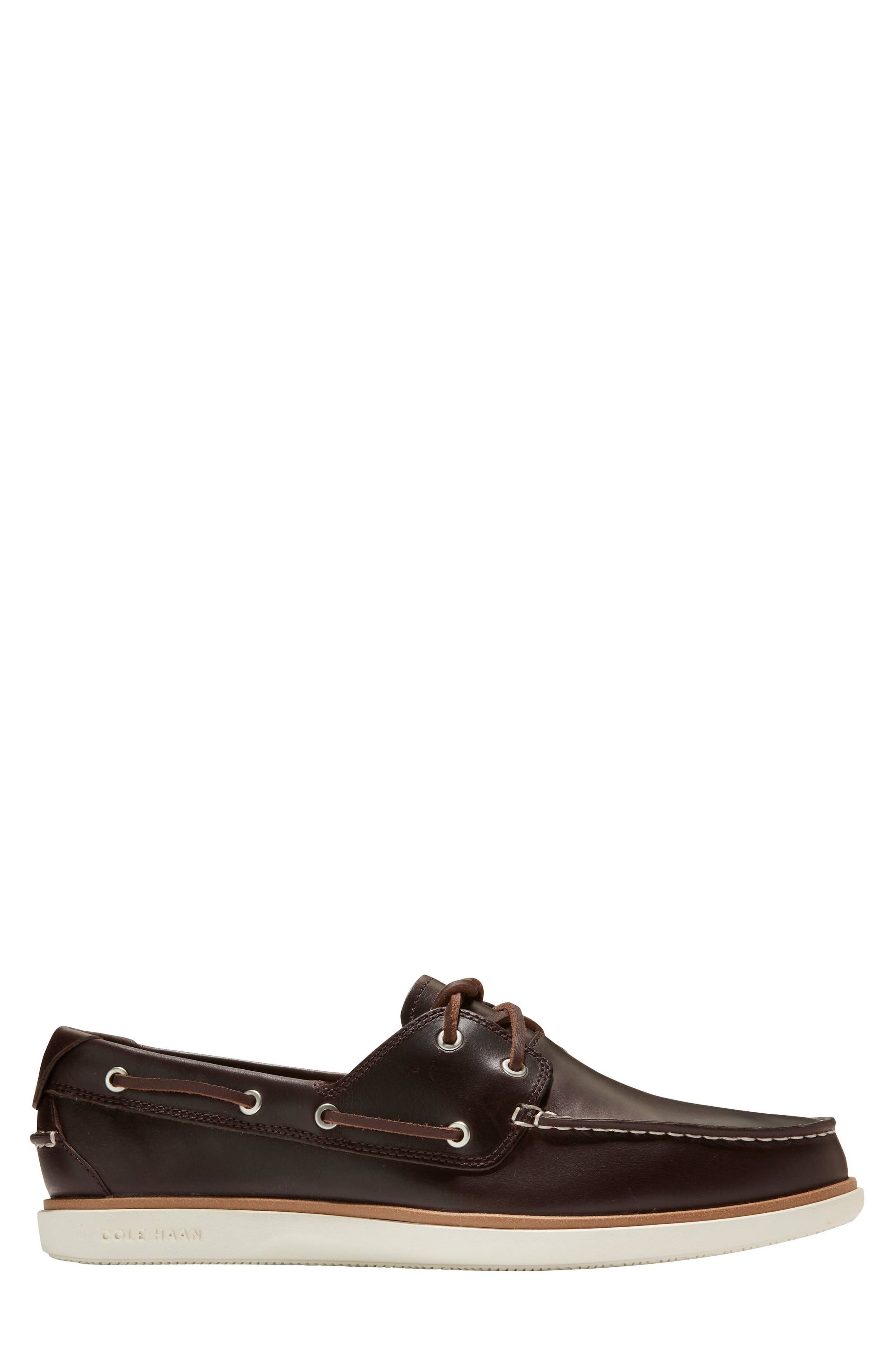 GrandPro Windward Boat Shoe, Alternate, color, DARK CHOCOLATE / IVORY