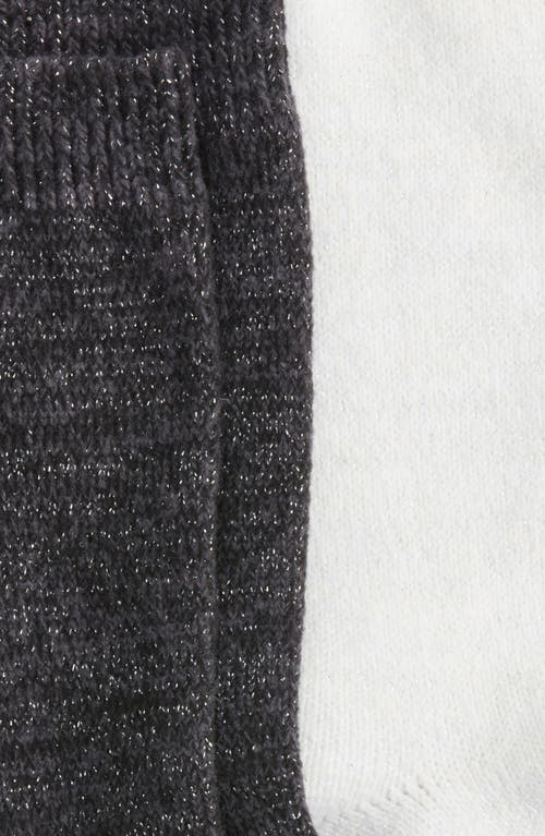 Hue Sparkle Assorted 2-pack Marled Crew Socks In Multi