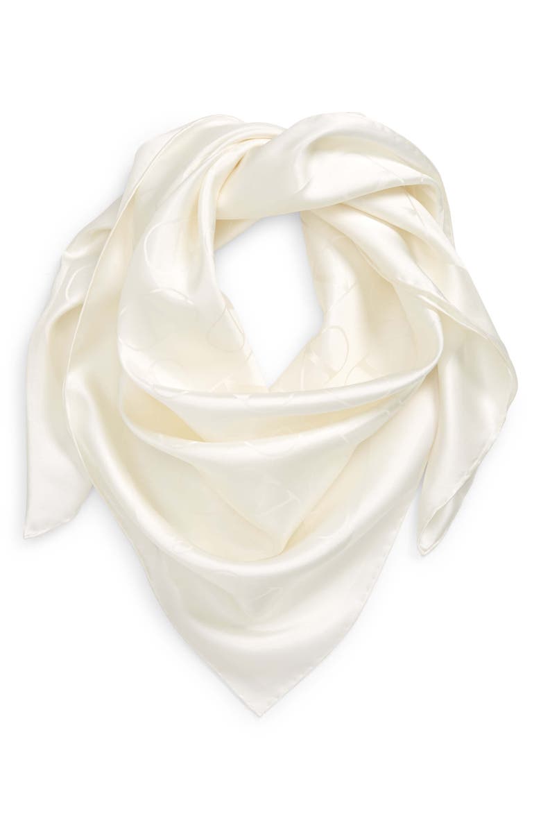 Valentino Garavani VLOGO Square Silk Scarf, Alternate, color,