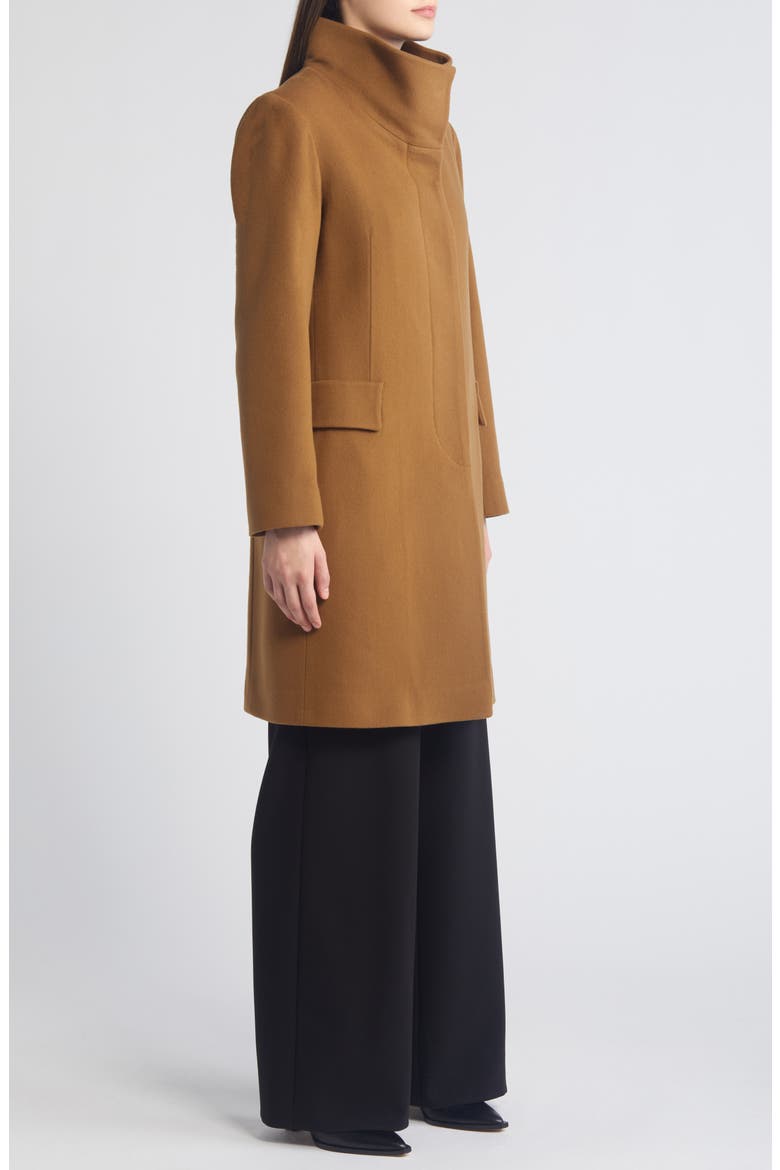 Dusty Longline Wool Coat, Alternate, color, VICUNA
