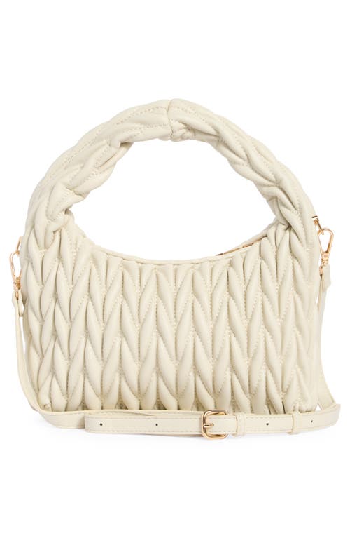Urban Expressions Handbags Pleated Shoulder Bag In Sand