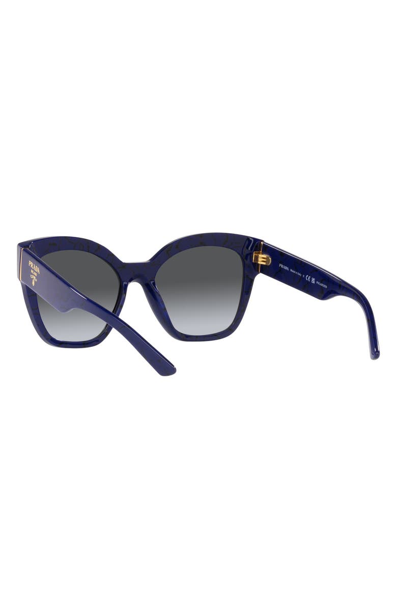Prada 54mm Gradient Polarized Irregular Sunglasses, Alternate, color, 