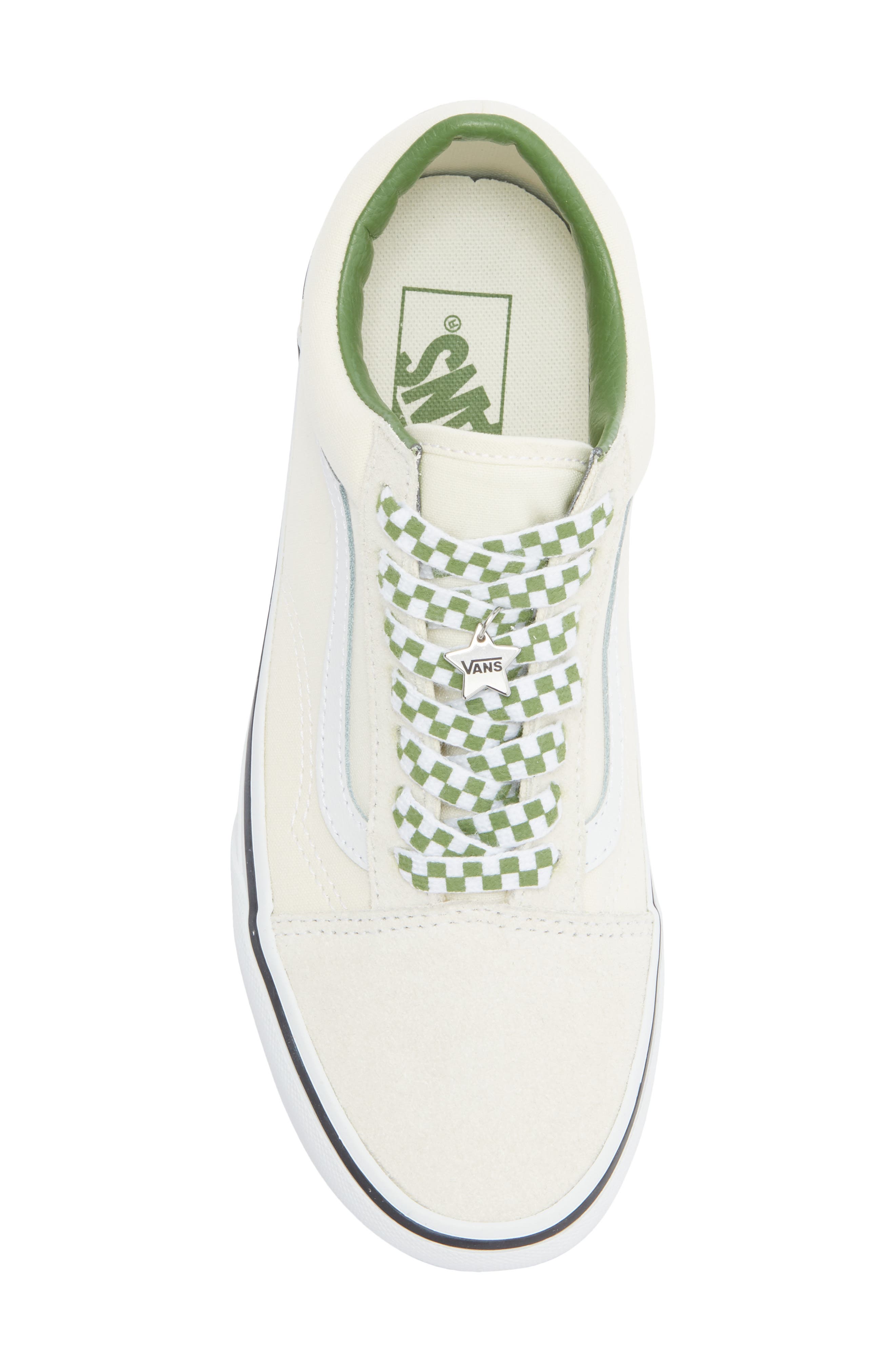 Vans Old Skool Sneaker, Alternate, color, Marshmallow/Green