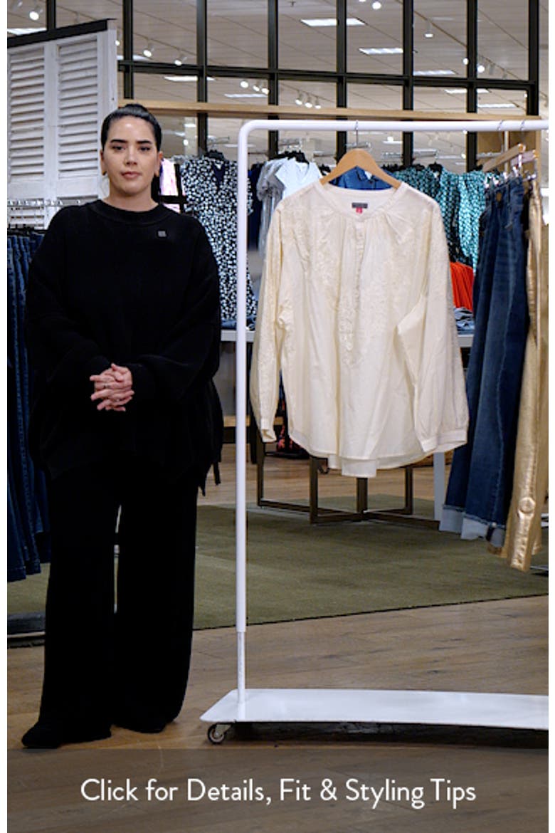 Lace Half Placket Top video