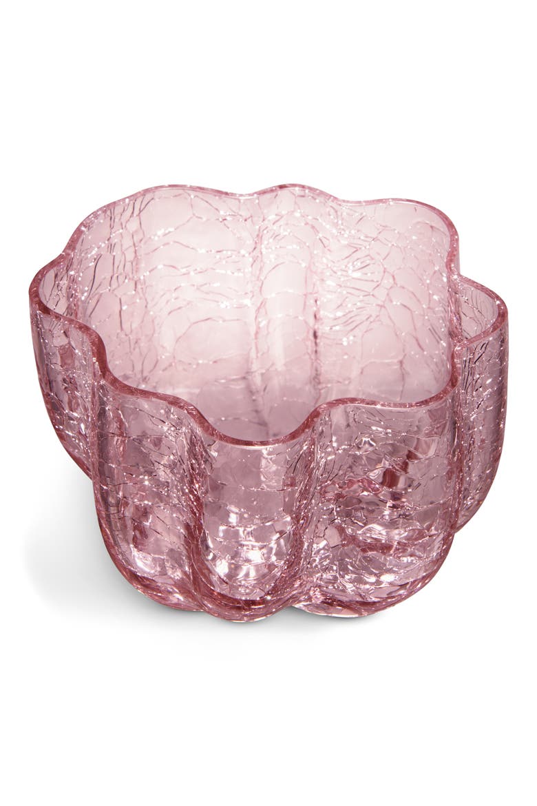 Small Crackle Bowl, Alternate, color, PINK