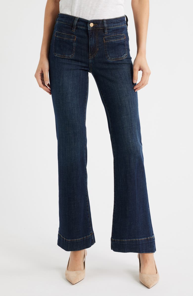 Liverpool Los Angeles Lucy Patch Pocket Bootcut Jeans, Main, color, Eastmoor