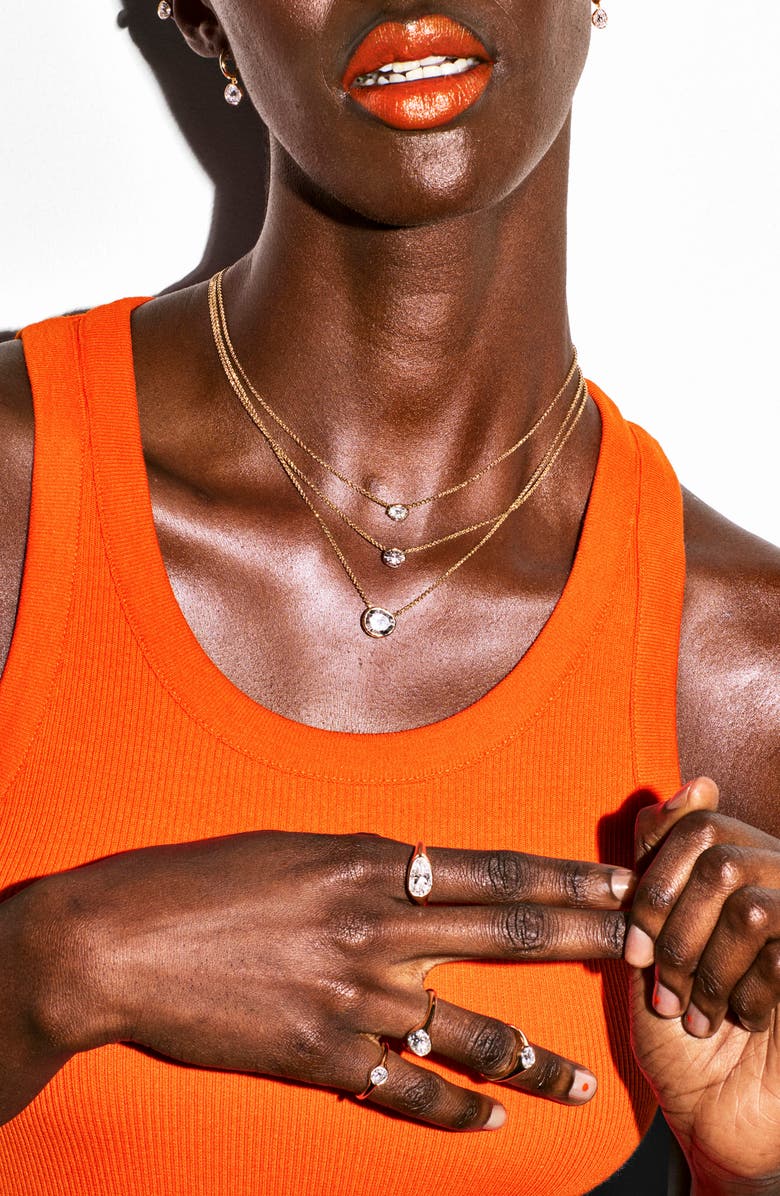 John Hardy Lovestruck<sup>™</sup> Lab Grown Diamond Hoop Earrings, Alternate, color, 