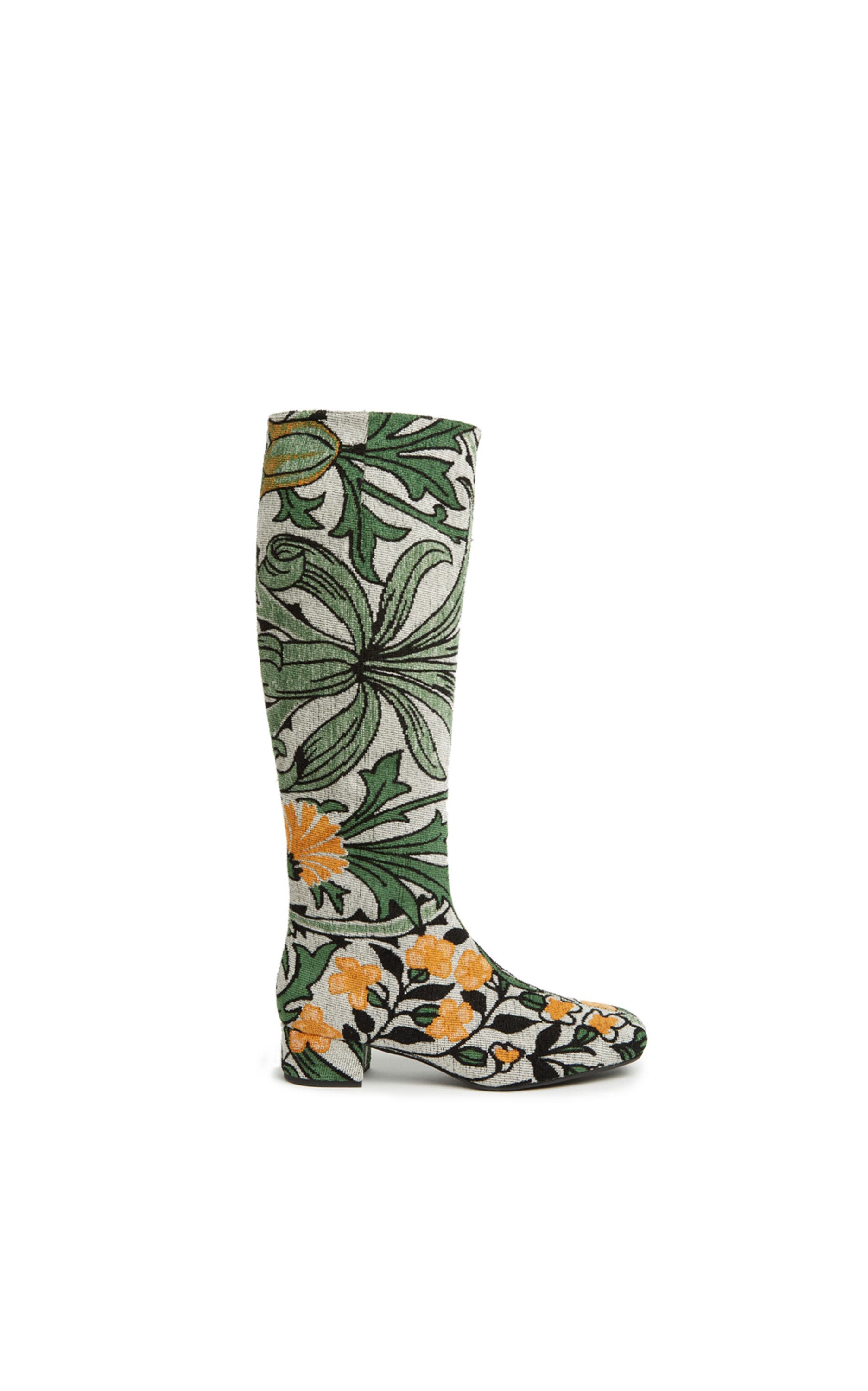 La DoubleJ Edie Boots Jacquard Delta Ivory, Main, color, 