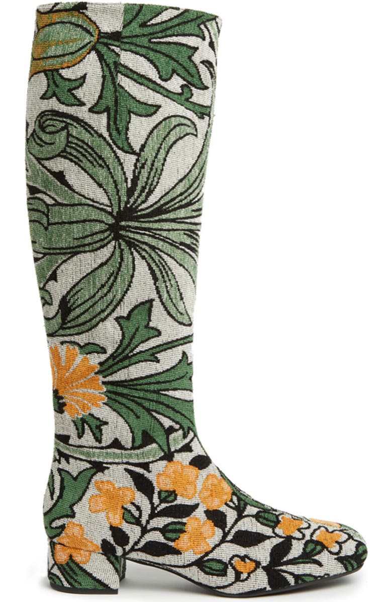 La DoubleJ Edie Boots Jacquard Delta Ivory, Main, color,