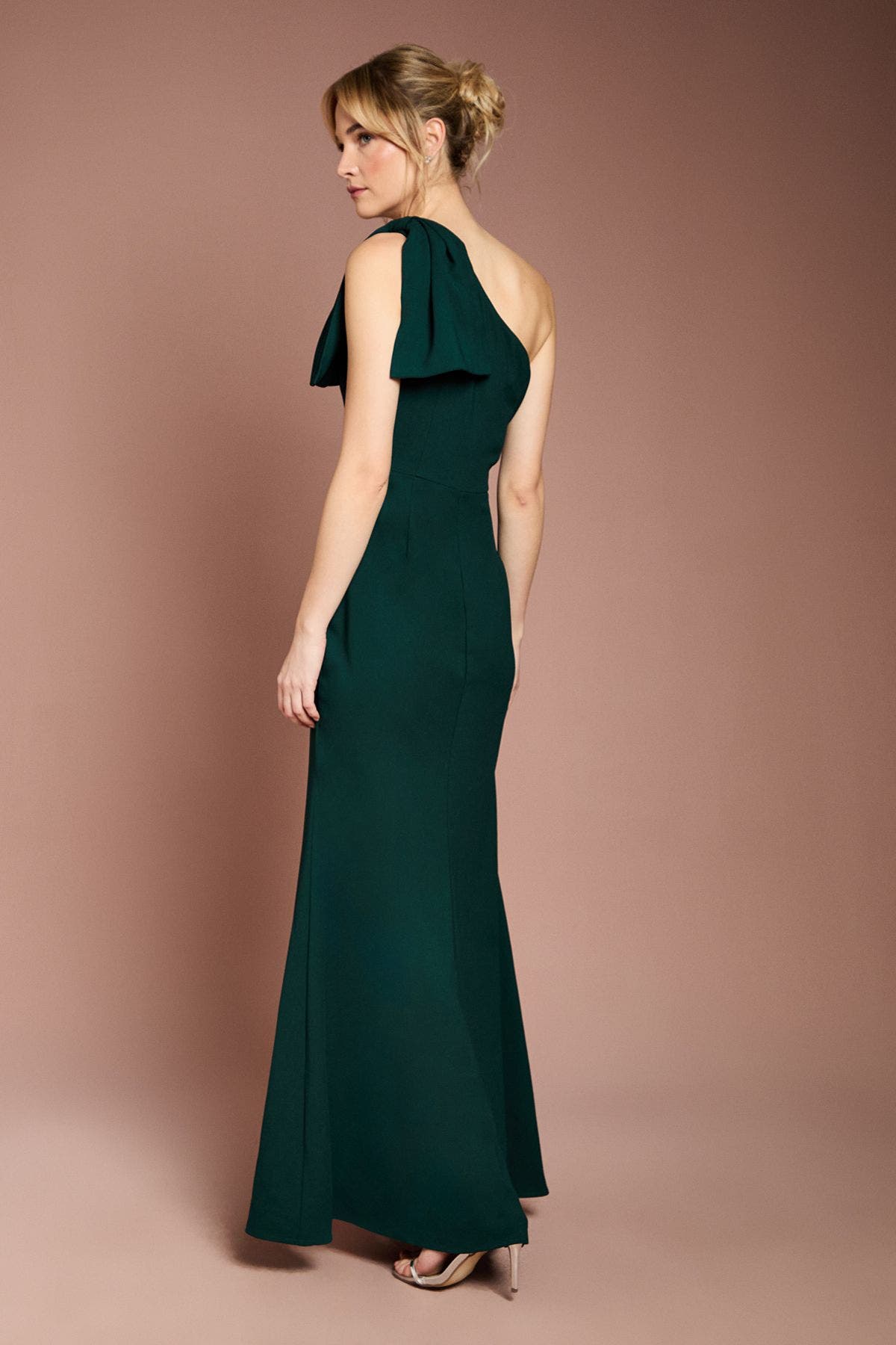 One Shoulder Maxi Bridesmaid Dress - image 2