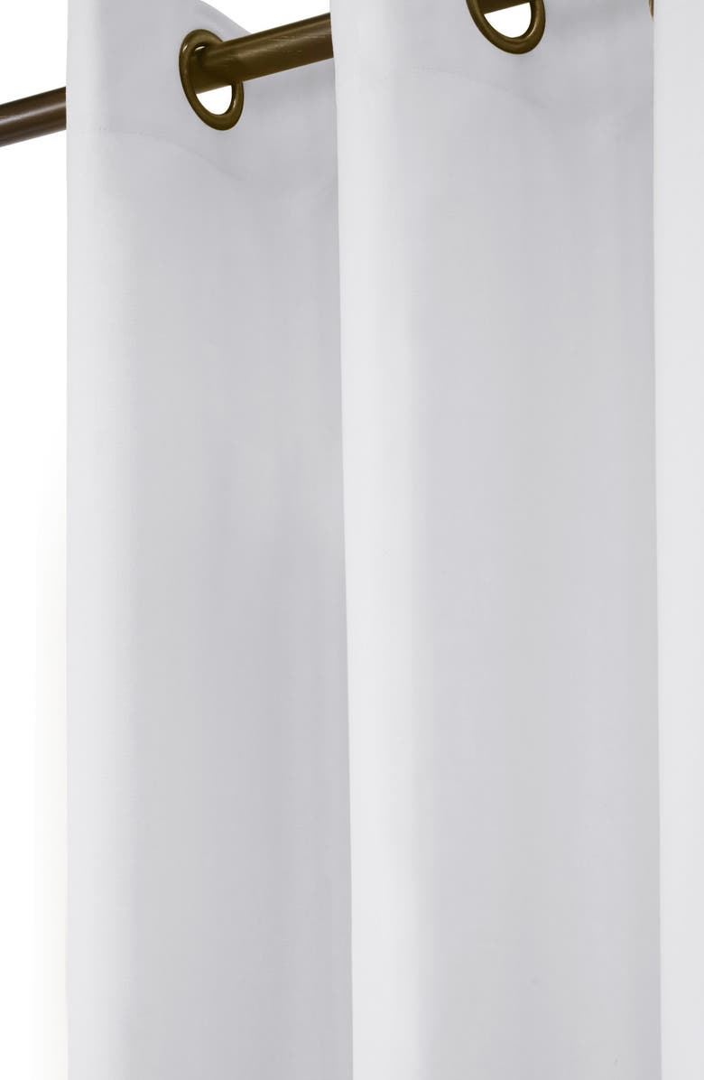 Outdoor Decor by Commonwealth Set of 2 Cotton Curtain Panels, Alternate, color, White