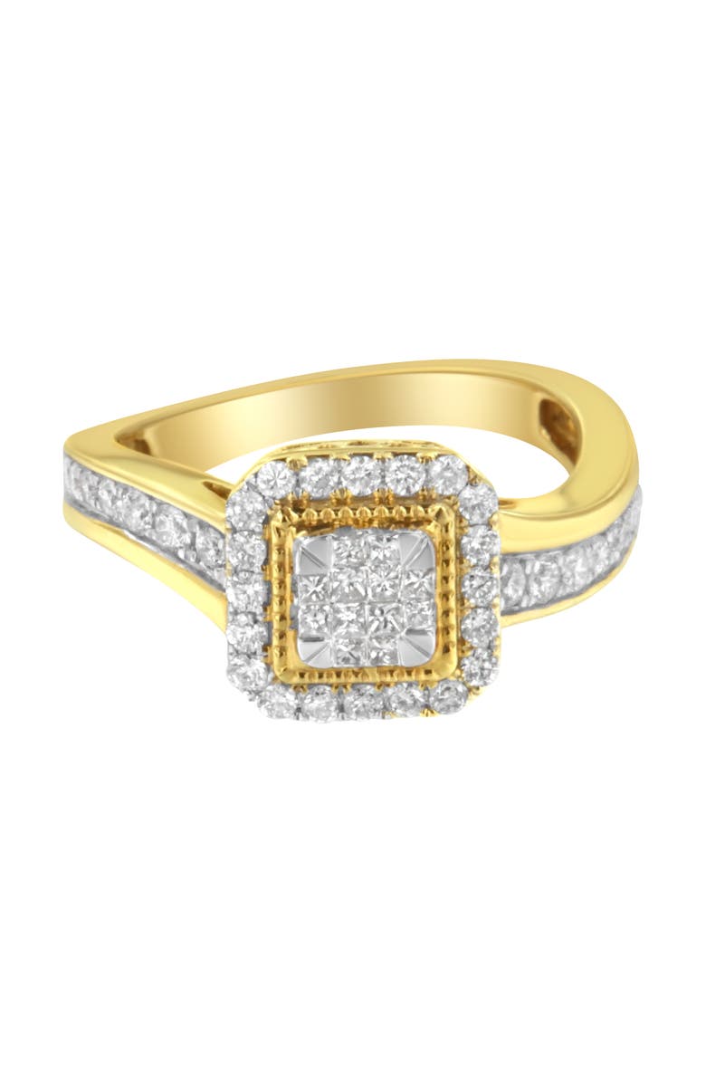 Haus of Brilliance 10KT Yellow Gold 5/8 cttw Diamond Cocktail Ring, Main, color, Yellow