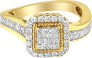 Haus of Brilliance 10KT Yellow Gold 5/8 cttw Diamond Cocktail Ring