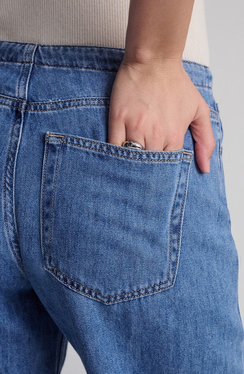 Mavi Jeans Merly Wide Leg Denim Pants, Alternate, color, Mid Well Blue