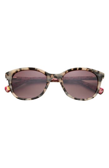 Ted Baker London 51mm Gradient Modified Round Sunglasses In Brown